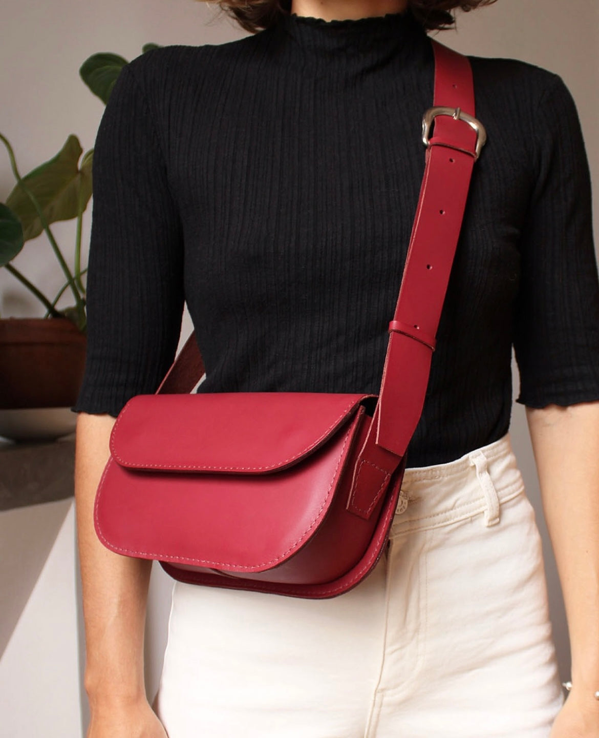 Sac Oscar / Cuir Bordeaux