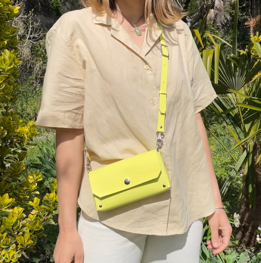 Pochette Luti / Cuir jaune