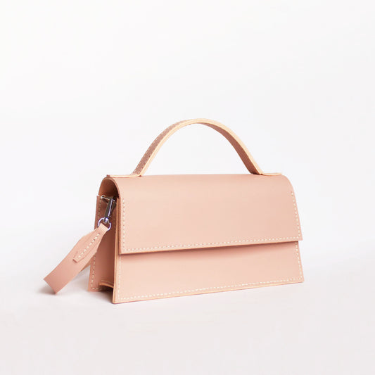 Sac Ava / Cuir nude rosé