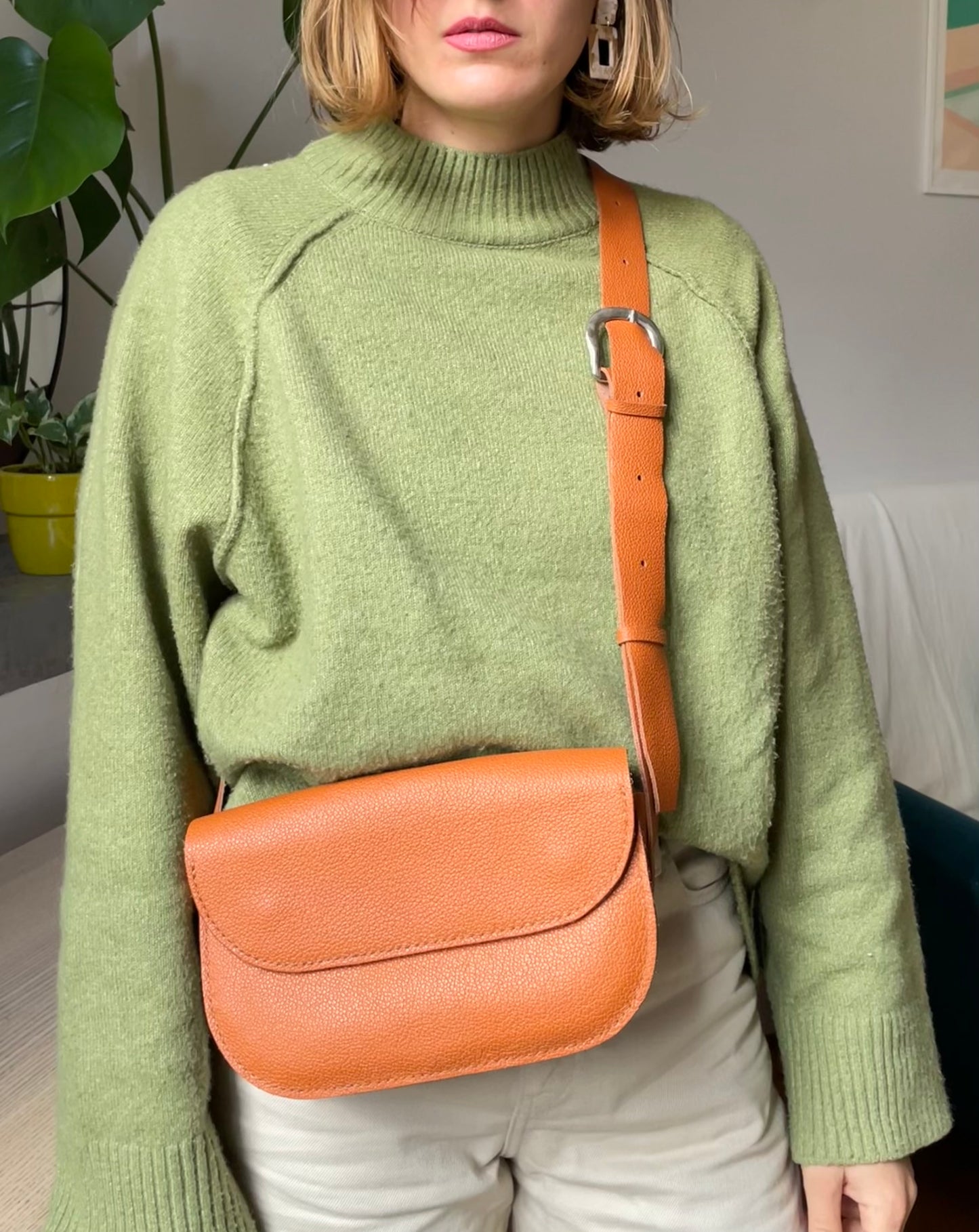 Sac Oscar / Cuir Cognac