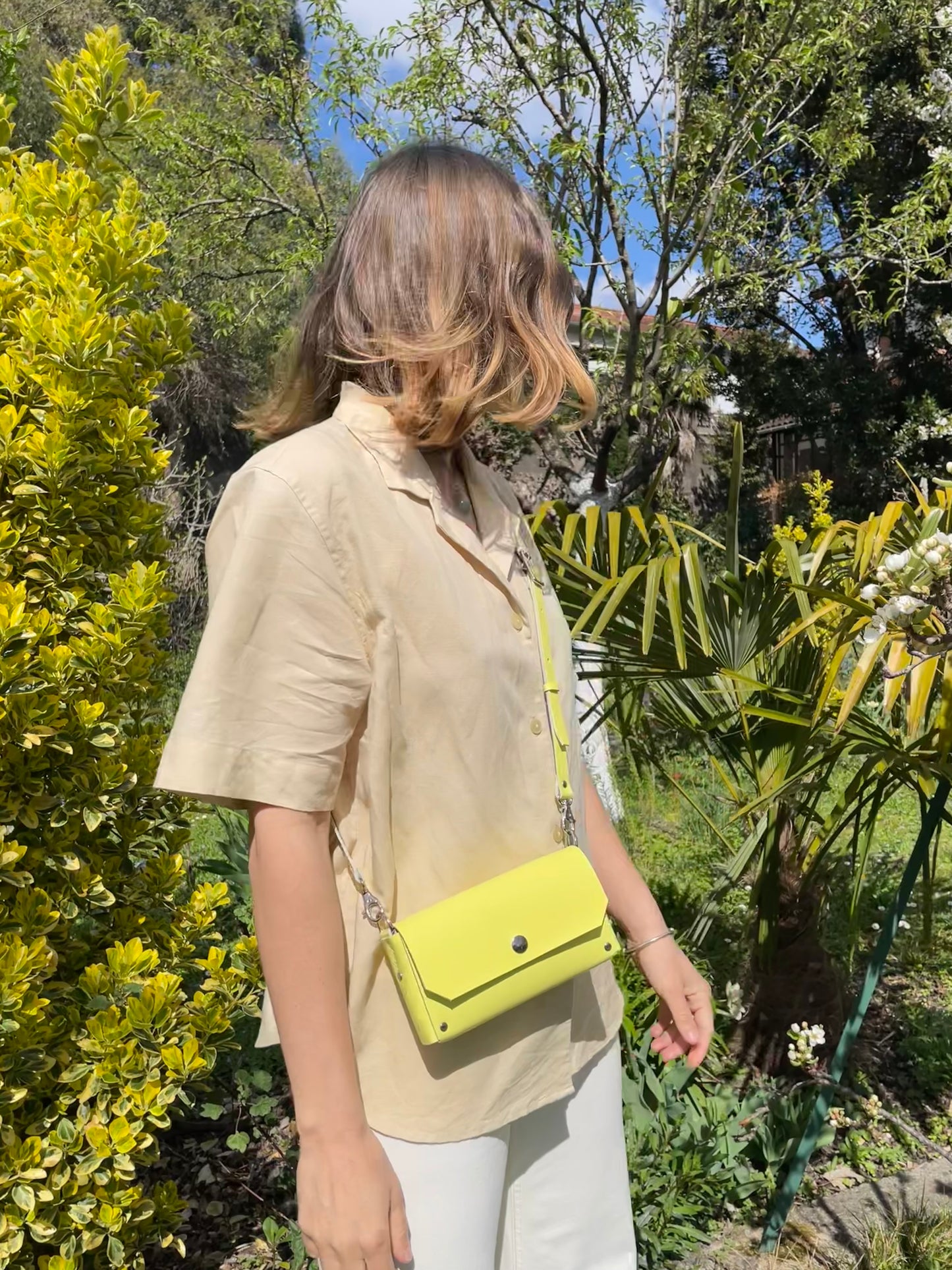 Pochette Luti / Cuir jaune