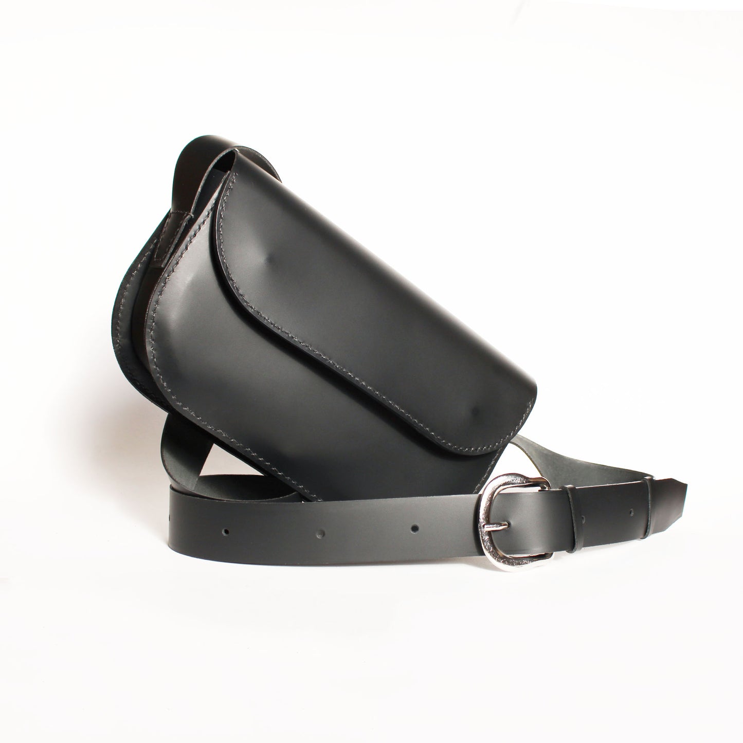 Sac Oscar / Cuir Noir mat
