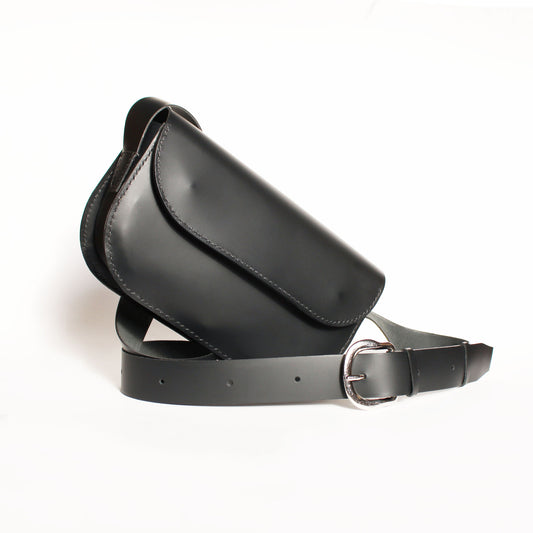 Sac Oscar / Cuir Noir mat