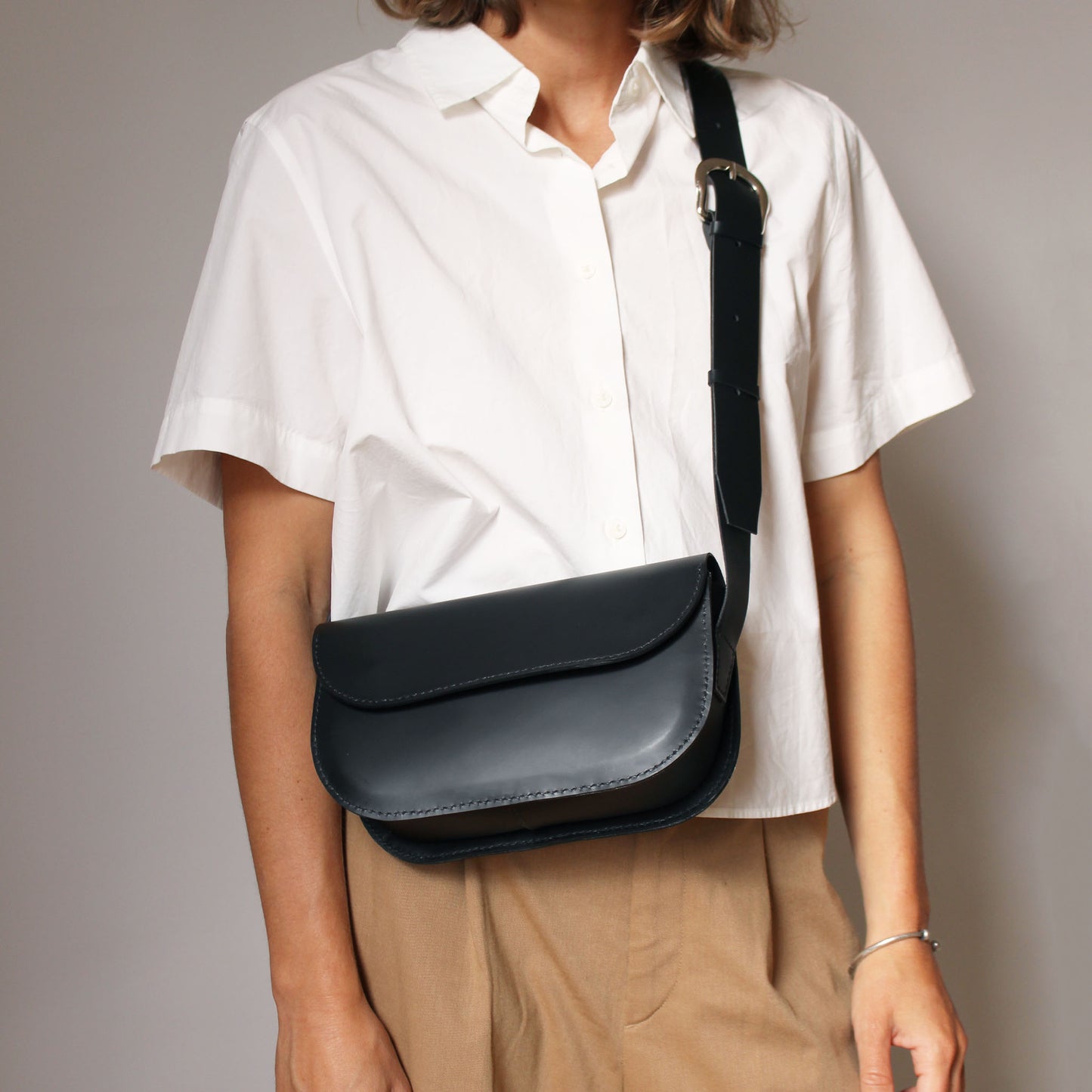 Sac Oscar / Cuir Noir mat