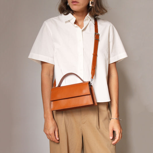 Sac Ava / Cuir caramel