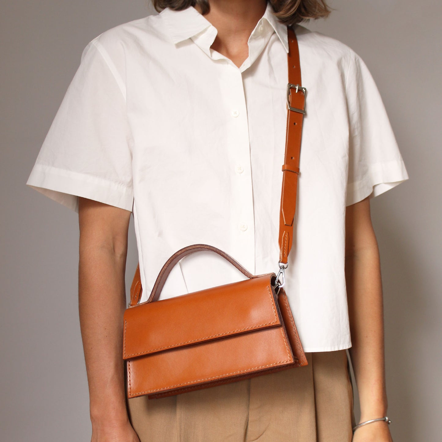 Sac Ava / Cuir caramel