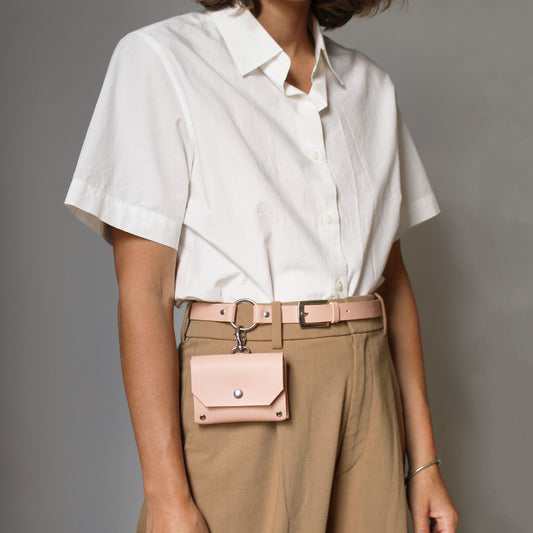 Ceinture Luti / Cuir nude rosé