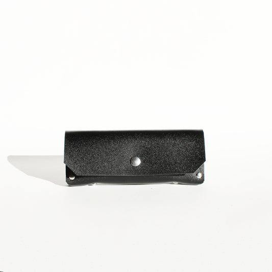 Etui à lunettes Luti / Cuir noir brillant