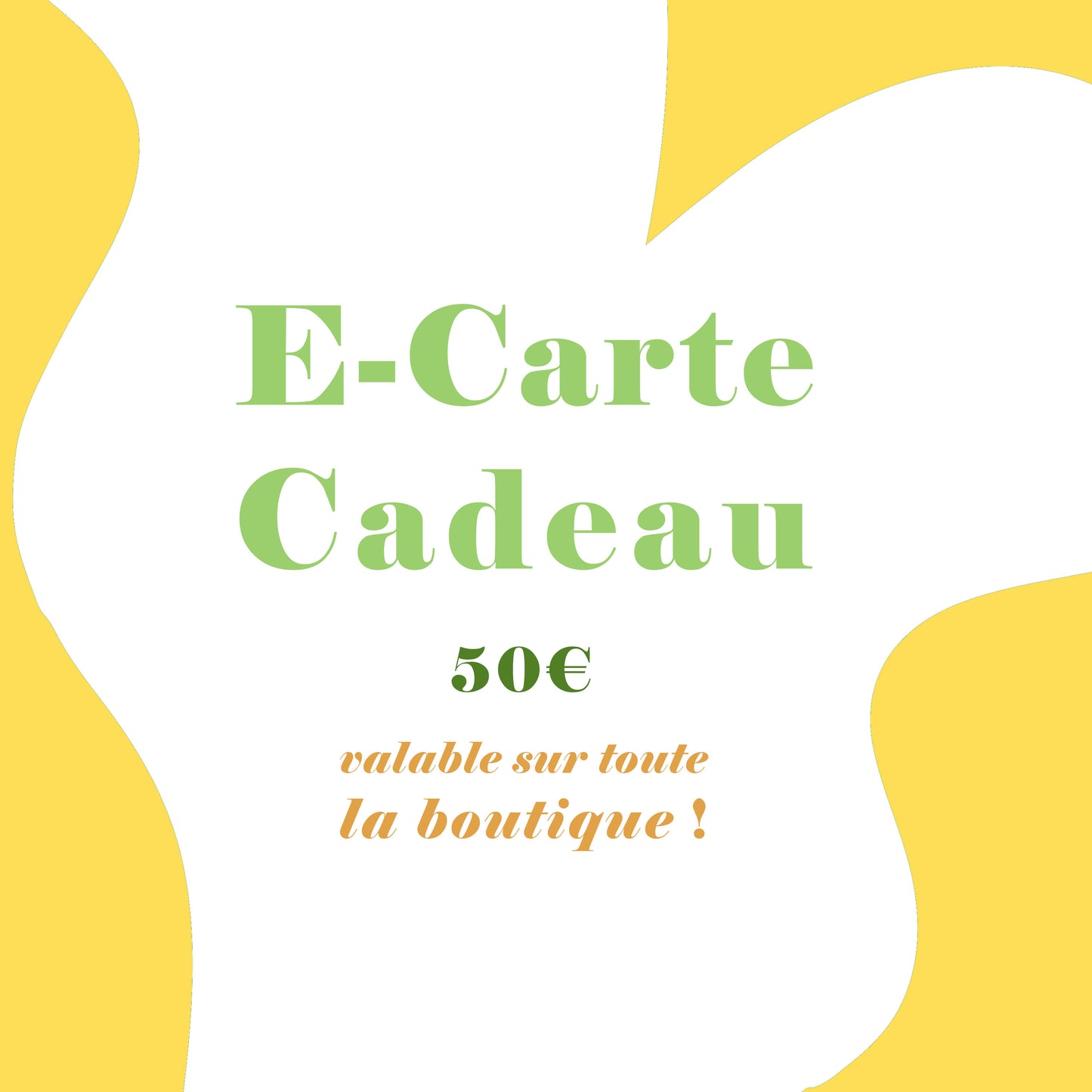 💛 E-Carte cadeau