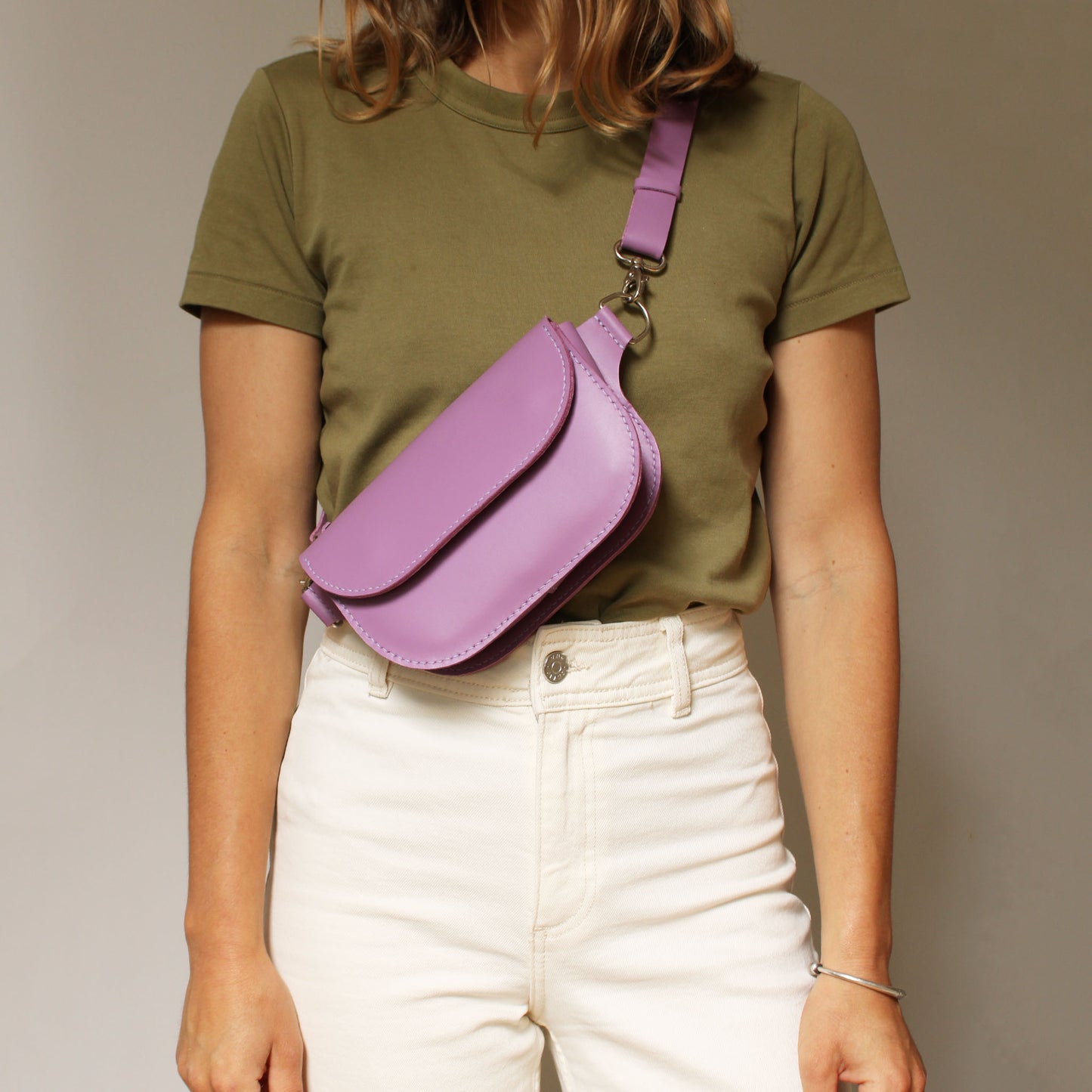 Banane Oscar / Cuir Mauve