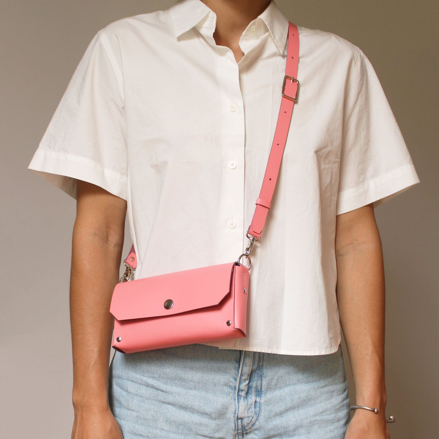 Pochette Luti / Cuir rose