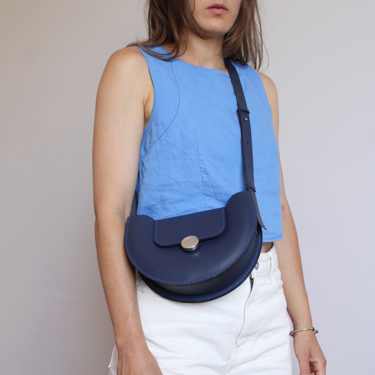 Sac Miro version O / Cuir bleu nuit
