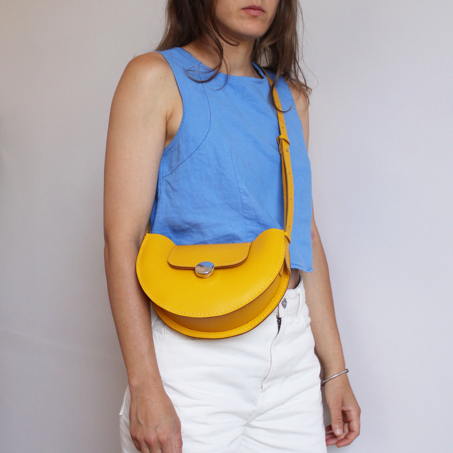 Sac Miro version O / Cuir jaune soleil