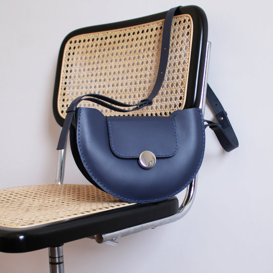Sac Miro version O / Cuir bleu nuit