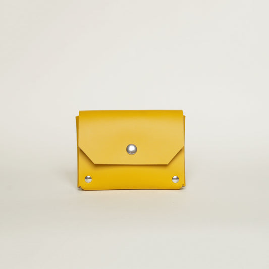 Porte-monnaie Luti / cuir jaune soleil