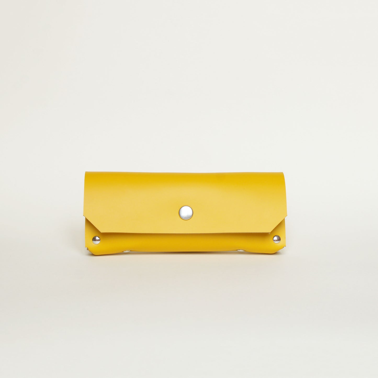 Etui à lunettes / cuir jaune soleil