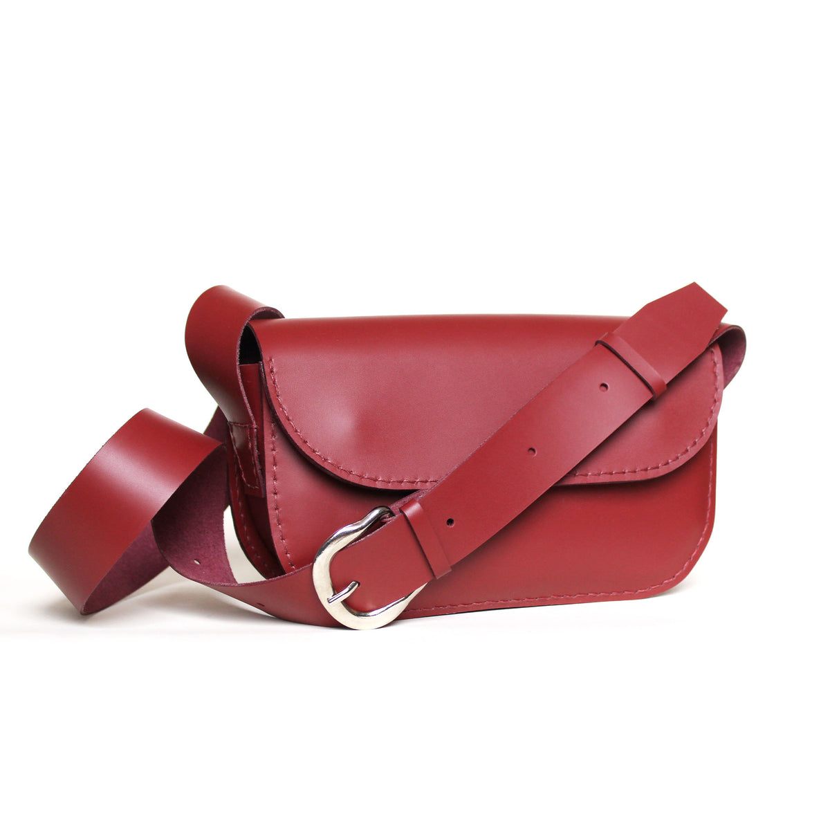 Sac Oscar / cuir bordeaux