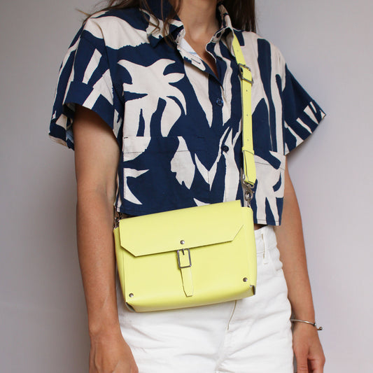Sac Luti / Cuir jaune citron