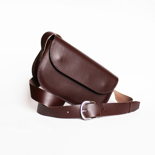 Sac Oscar / Cuir chocolat
