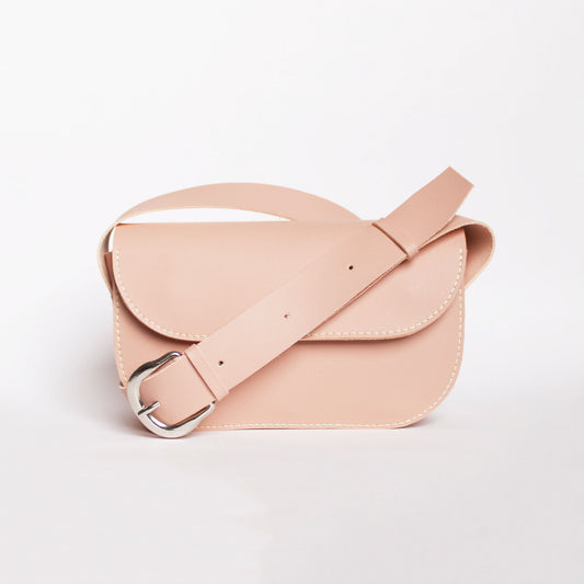 Sac Oscar / Cuir nude rosé
