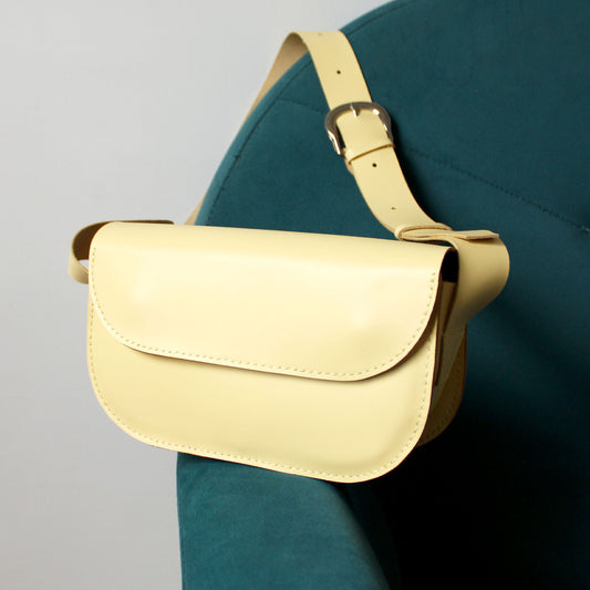 Sac Oscar / Cuir jaune beurre