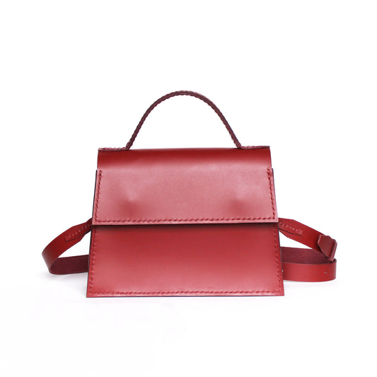Sac Ava classique / cuir bordeaux