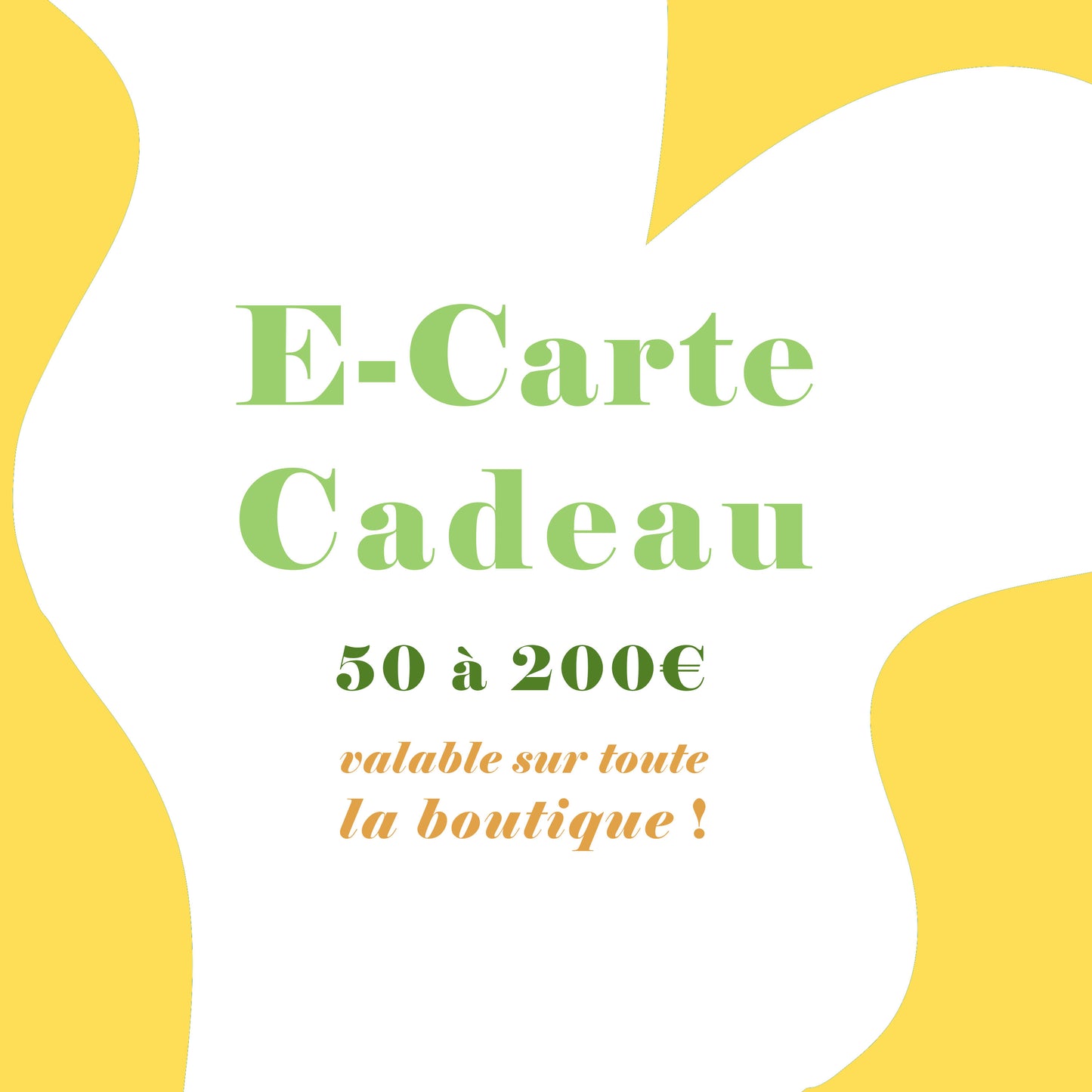 💛 E-Carte cadeau