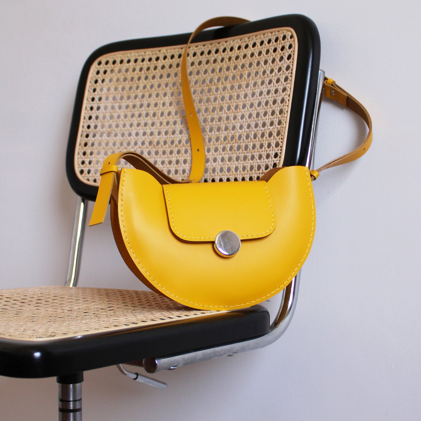 Sac Miro version O / Cuir jaune soleil