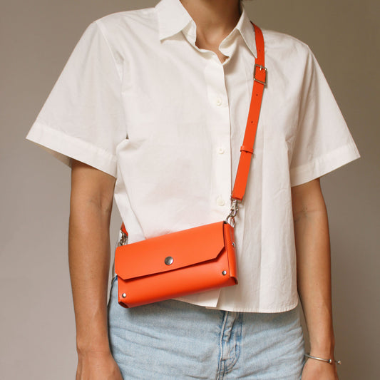 Pochette Luti / Cuir orange