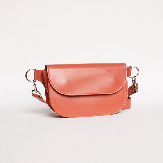 Banane Oscar / Cuir corail - Terracotta